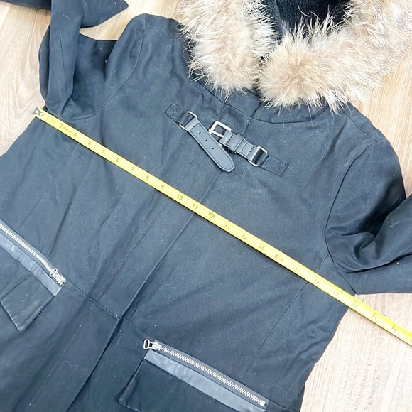 Maje Coat with Fur Hood - Picture 9 of 15